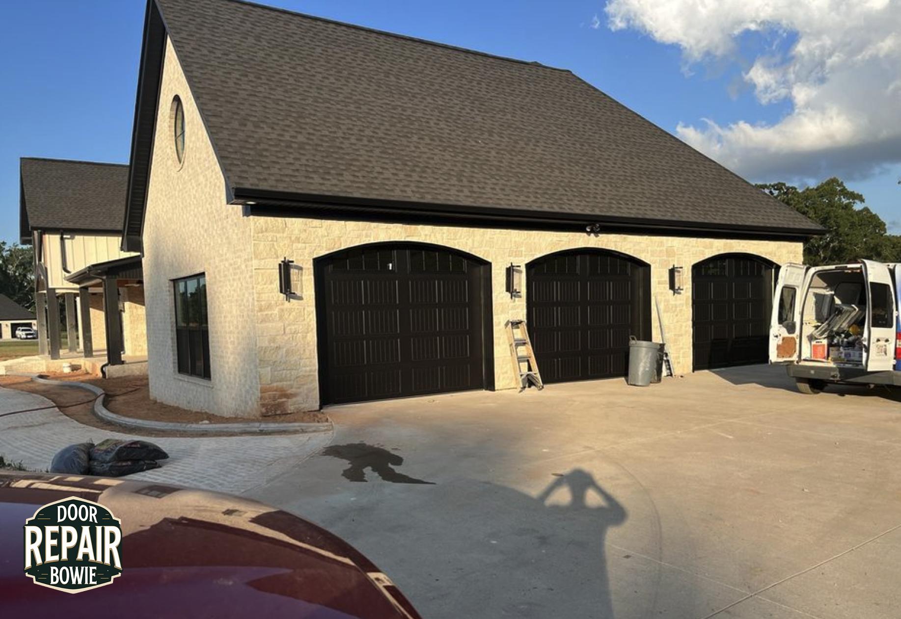 New insulated door installation in Crofton